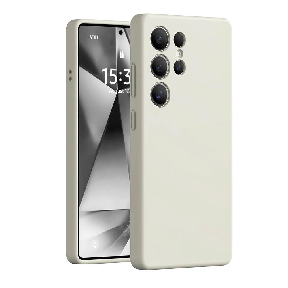 

s легкий цветной чехол для Samsung Galaxy S25 Ultra S24 S24 Ultra S22 S23 Ultra оригинальный силиконовый мягкий задний чехол For Galaxy S22