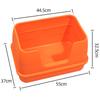 Grande Litière pour Chat Semi-Fermée, Bac à Litière Pliable et Épaissi Anti-Fuite avec Bords Hauts, Toilette pour Chat Anti-Éclaboussures Fournitures pour Animaux de Compagnie