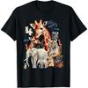 Animal Theme 4th Birthday 4 Year Old Zoo Jungle Safari Squad T-Shirt