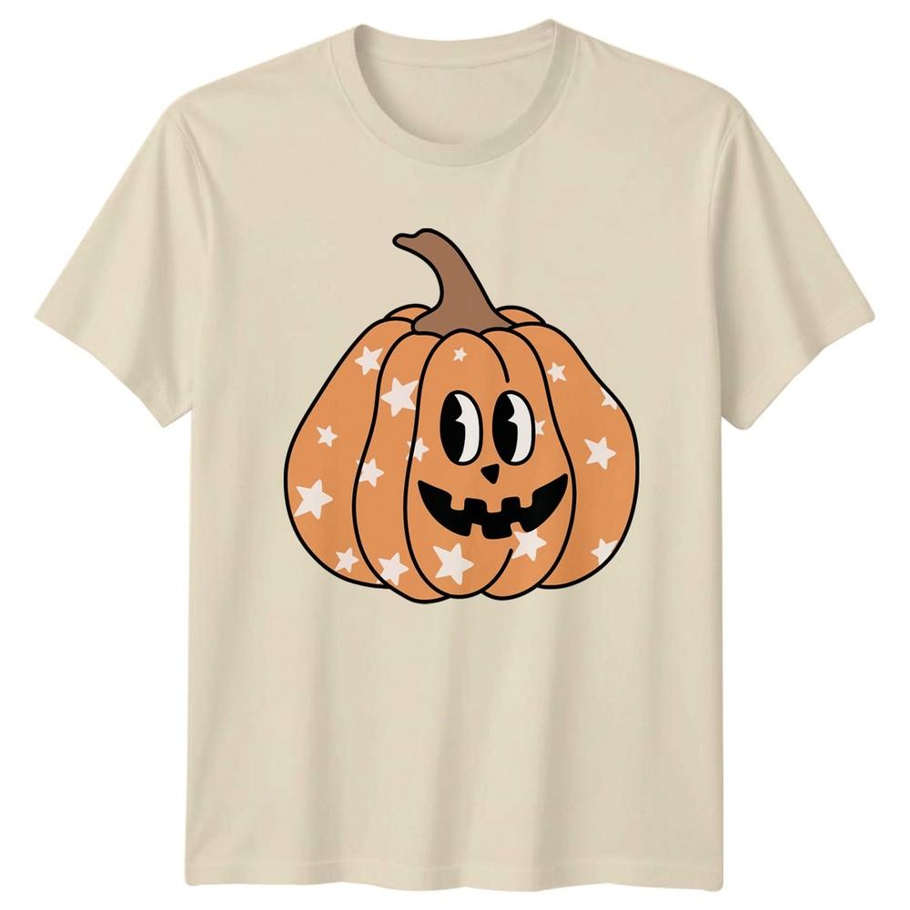 Cute Star Pumpkin TShirt Halloween Jack O Lantern Gift For Him And Her