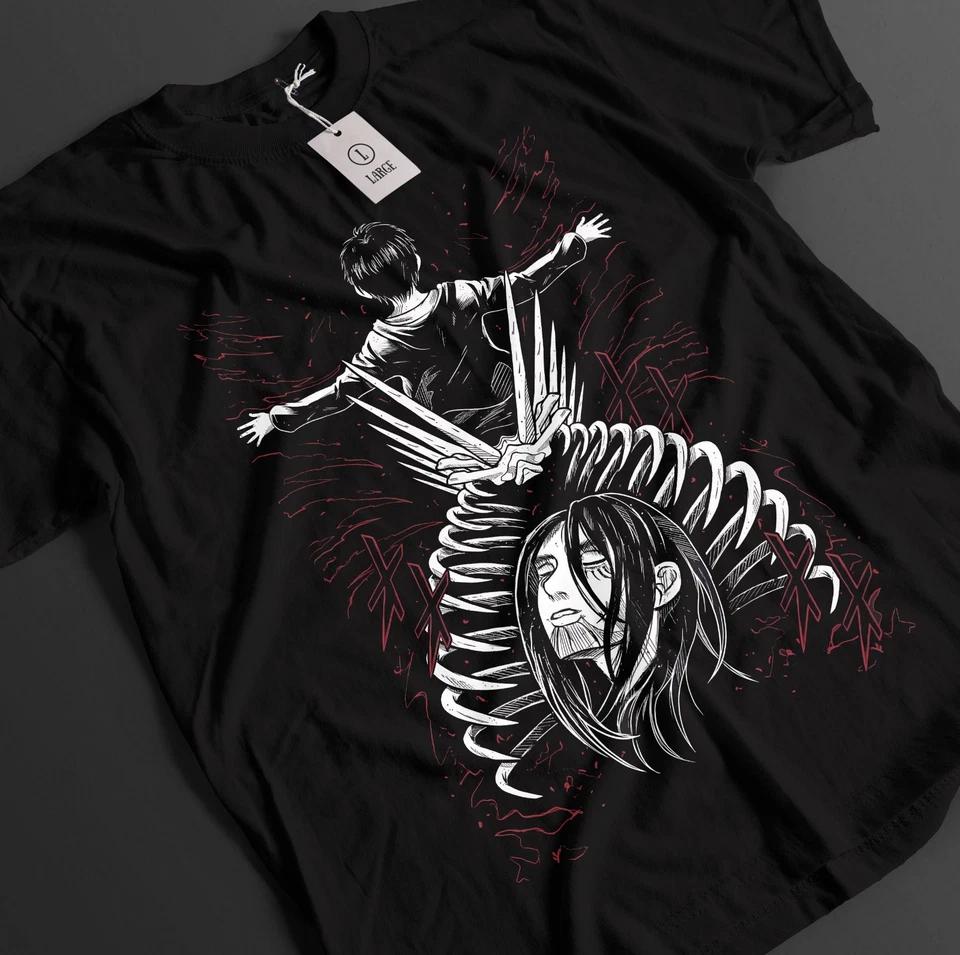 Attack On Titan Shirt Eren Yeager Tshirt AOT T-Shirt Anime Unisex Graphic Tee