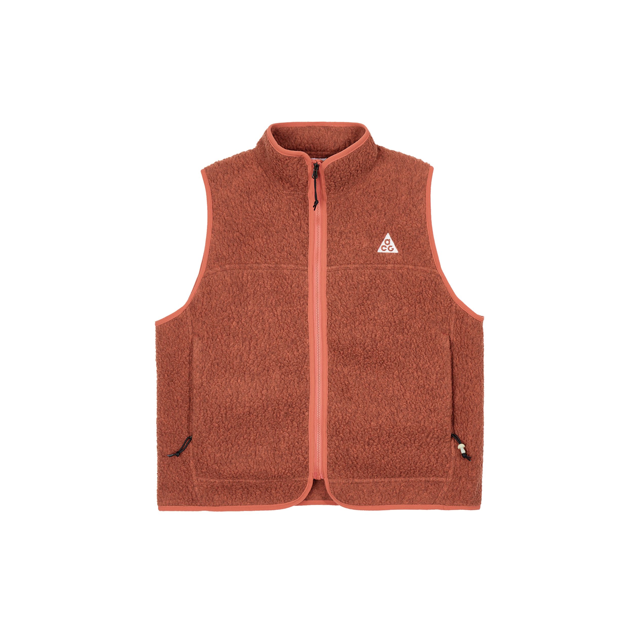 

Nike ACG Collection однотонный повседневный жилет с воротником-стойкой на молнии, женские жилеты, оранжевый FN1925-809 S