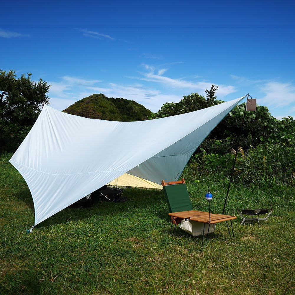 MONORAL Camping Tarp Sky Film 200SIL Easy To Create Shade Pentagonal 2 To 4 People (Sky Blue) MT-0033 /