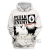 New Fashion Women/Men's 3D Print  Public Enemy  Hoodies Hooded Sweatshirts Harajuku Hoodie Sweatshirts Tops Clothing