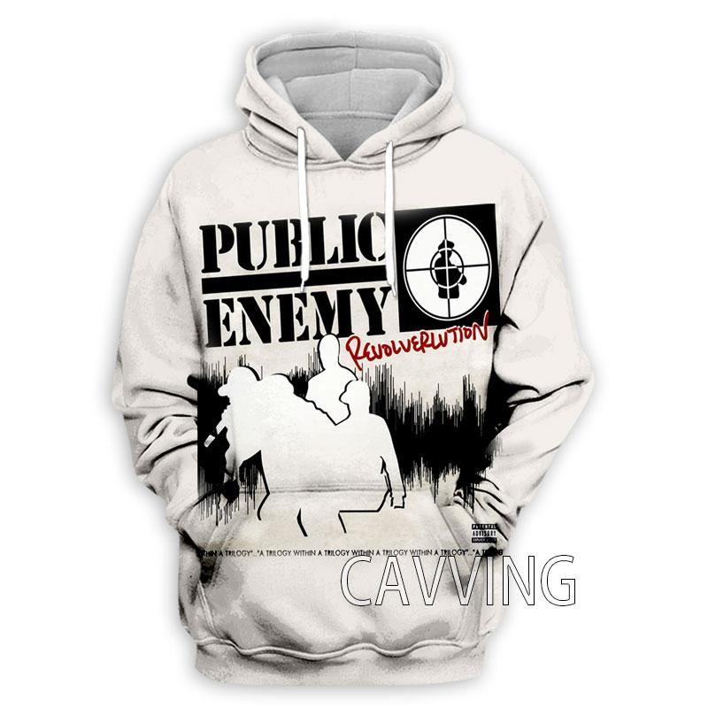 New Fashion Women/Men's 3D Print Public Enemy Hoodies Hooded Sweatshirts Harajuku Hoodie Sweatshirts Tops Clothing