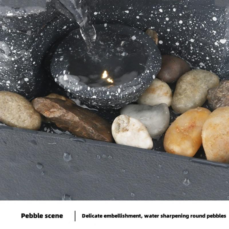 Desktop Waterfall Decoration Creative Flowing Water Ornaments Small Living Room Office Ornaments Desktop Fountain Ornaments