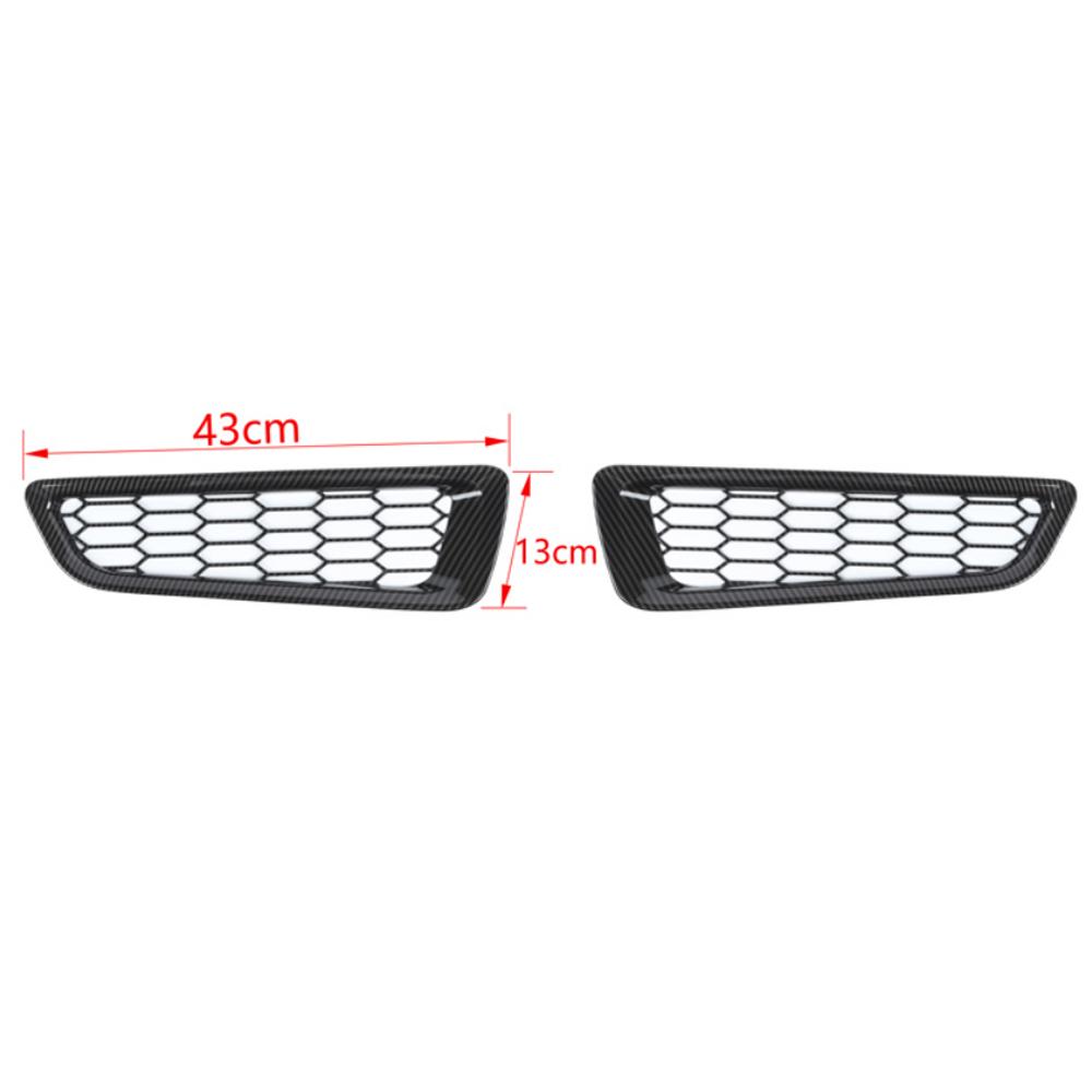 Car Honeycomb Front Bumper Fog Lamp Lower Grille Decoration for Ford F150 2015 2016 2017 2018   Exterior
