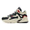 Anta Lifestyle Series Fabric Synthetic Leather Shock Absorbing Non-Slip Wear-Resistant Mid-Top Dad Shoes Women Sneakers White Black Red 12948985-2