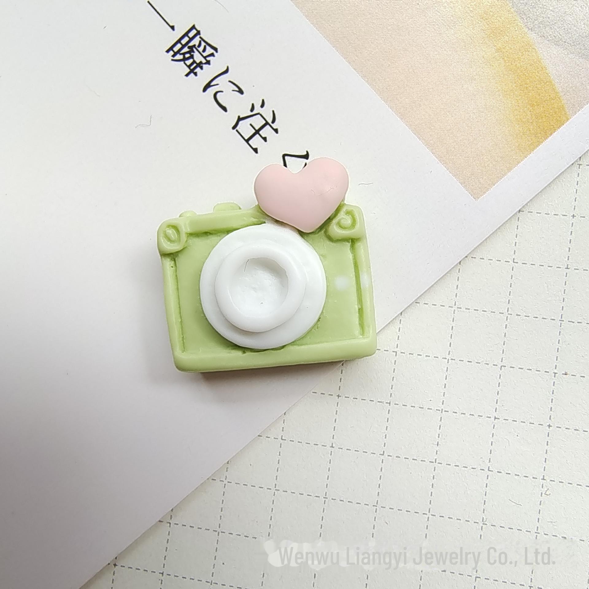 

Креативный чехол для телефона из смолы с камерой, аксессуары своими руками 18x19mm зелёный