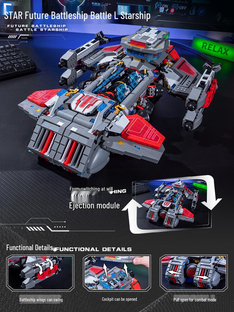 Tanque Cangrejo Interestelar Caza Bloque de Construcción Juguete JD021-25