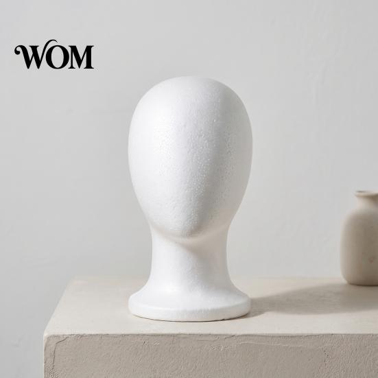 Hair Styling Tool Foam Mannequin Head, Male Female Hat Display Stand, Hairdressing Teaching Aid Lightweight Head Model for Wig Storage Stand Wigs