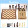 Classic Wooden Chess Board Game With Foldable Design Ideal For Kids And Adults Promoting Critical Thinking