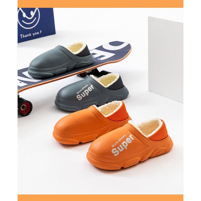 Водонепроницаемые хлопковые тапочки для женщин с толстой подошвой для наружного ношения — фото 6