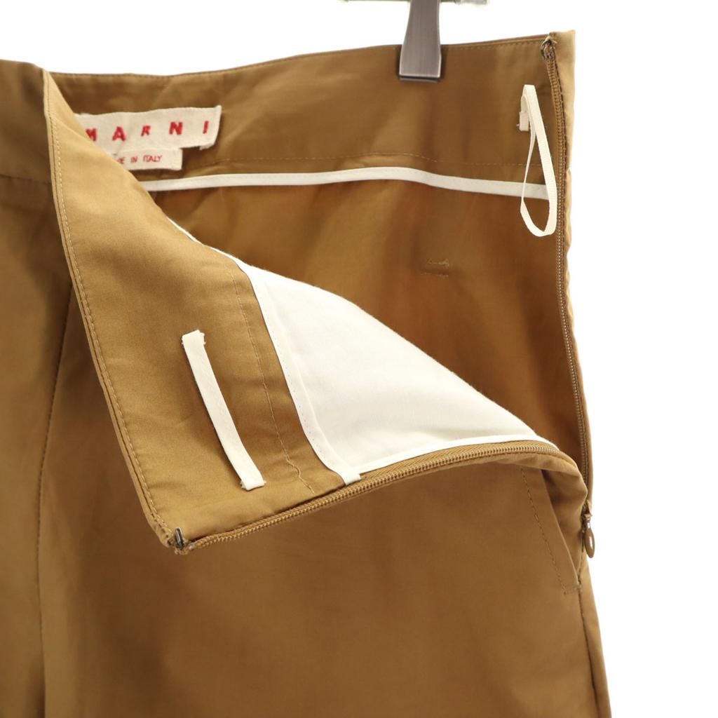 Marni Made In Italy High Waist Wide Pants 40 Camel Women Used