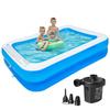 LargeMedium Inflatable Pool for Children, Home Use, Leak-Proof, Heat Relief, Water Play, with Electric Pump (200 X 150 X 50 Cm)