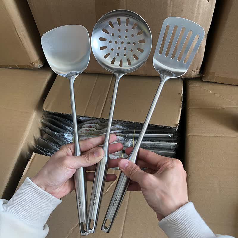 Ru Han 3-Piece Food-Grade 304 Stainless Steel Utensil Set