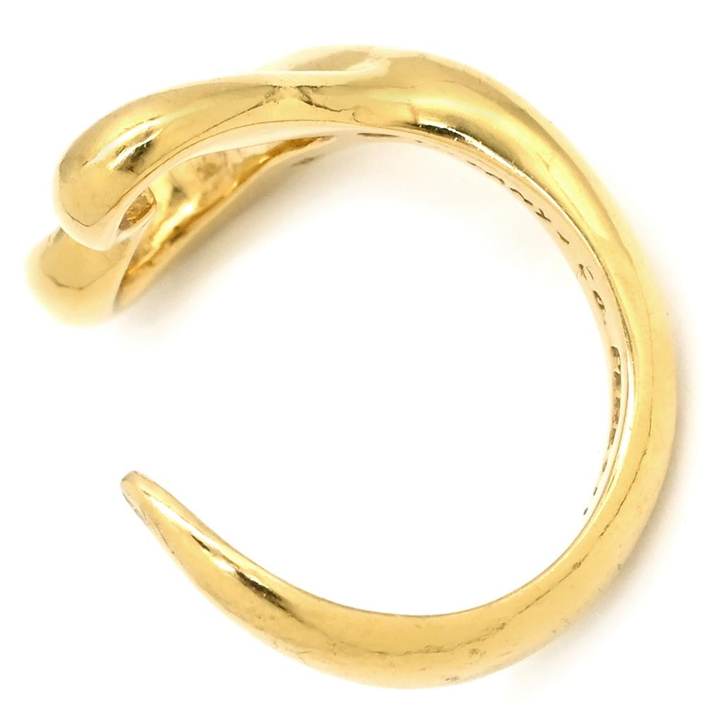 Tiffany & Co - Open heart Open heartRing ring 18K Yellow Gold #11(JP Size) Array