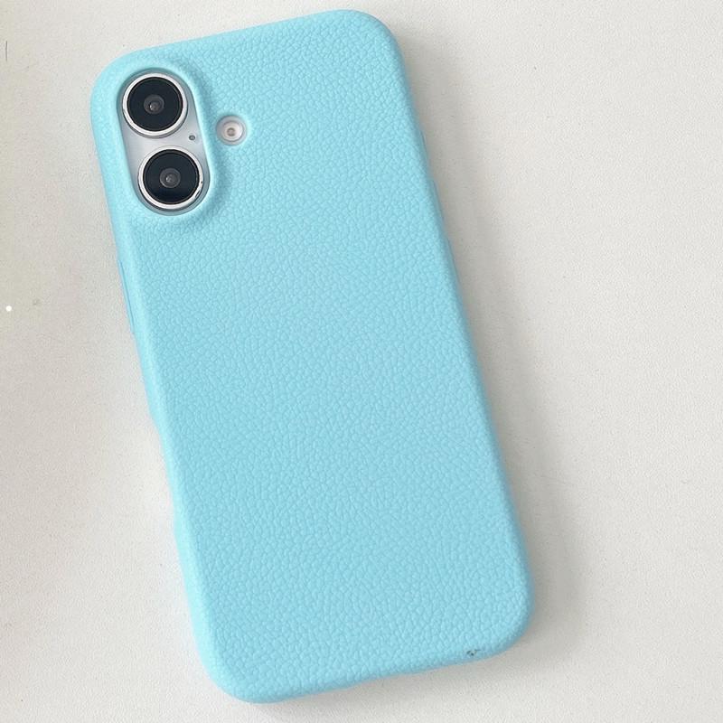 Leather Texture iPhone 17 Case - Compatible with Apple 16 Pro Max, Silicone 15, 14, 13, 12