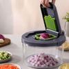 With Slicer Multi-functional Vegetable Dehydrator Set Manual Salad Spinner Vegetable Slicer Home