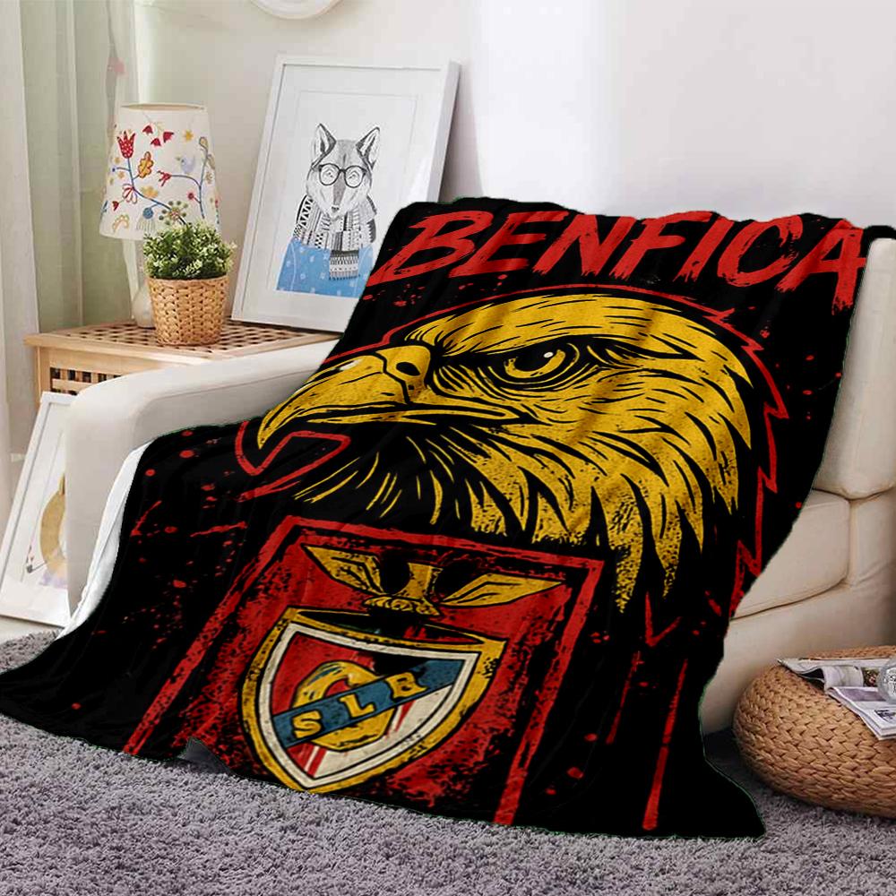 Benfica Motiv Aufdruck Decke - Perfekt für Sofa, Bett, Reisen & Außenbereich | Maschinenwaschbar, Gemütlich & Langlebig.