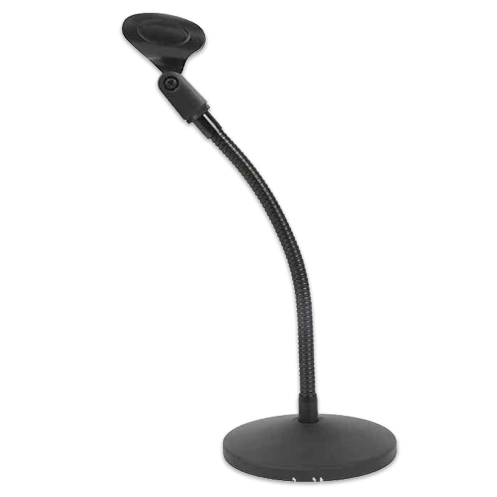 

Nicheez Desktop Microphone Stand with Gooseneck, Flexible Arm, and Microphone Holder (Long)