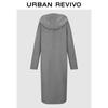 UR Women's Hooded Double-Breasted Wool Coat