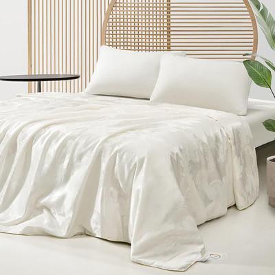 Mercury Home Textiles Jacquard Tussah Silk Quilt