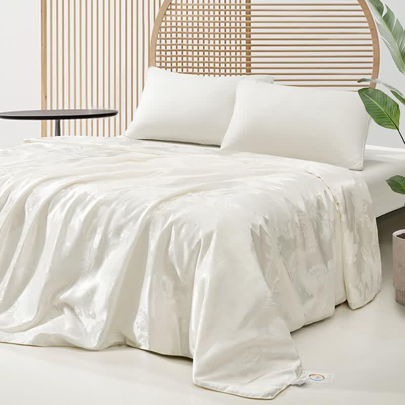 Mercury Home Textiles Jacquard Tussah Silk Quilt