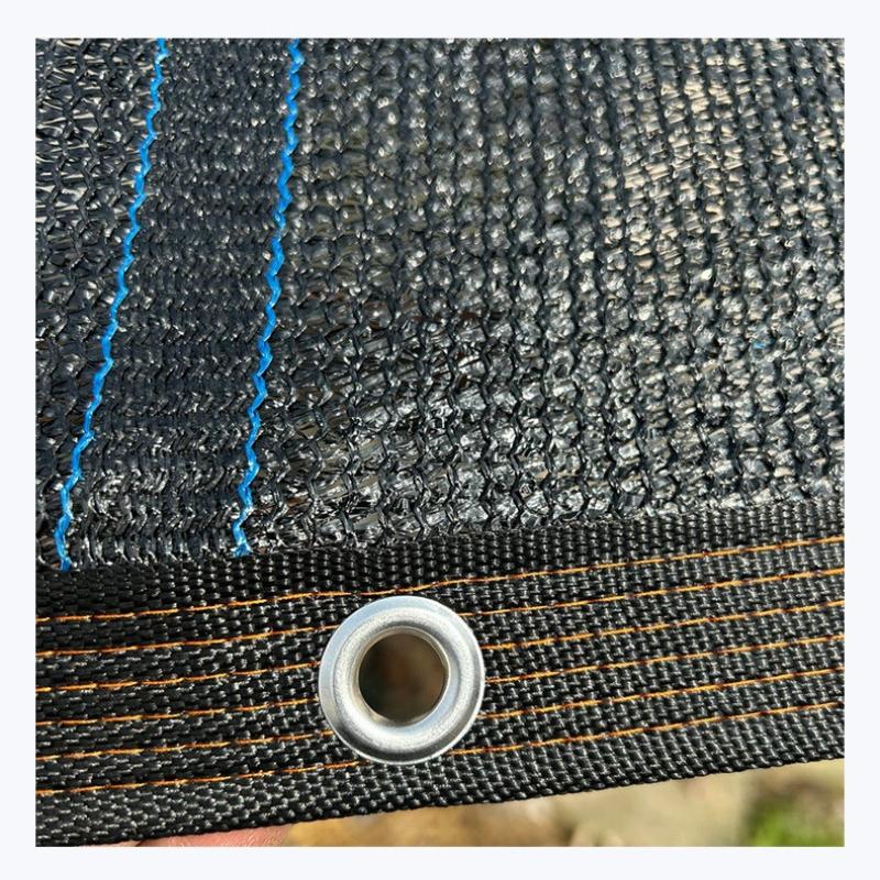 Black Sunshade Cloth with Metal Buckle Eye Sunshade Mesh Cover UV Resistant Garden Balcony Plant Sunshade Net Edge Wrapping Is Resistant To Pulling