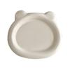 Ins Style Chubby Bear White Ceramic Dinner Plates