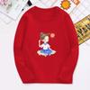 Kinder Meisjes Shirt Schattig Longsleeve T-shirt Vrije Tijd Cartoon Ronde Hals Shirt Tops