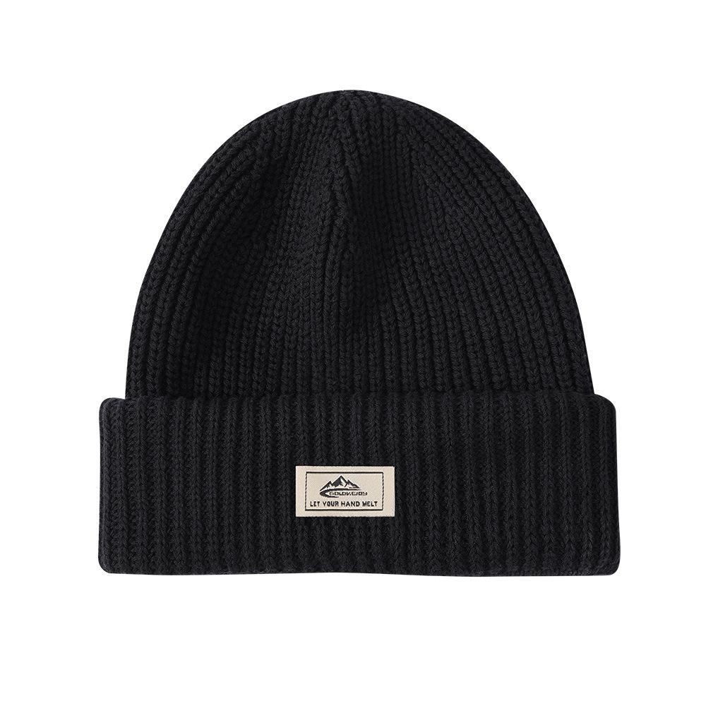 100% Cotton Skull Cap 2 in 1 Black Balaclava Ski Mask Winter Balaclava Mask Warm Face Mask and Beanie Has for Men Headwear