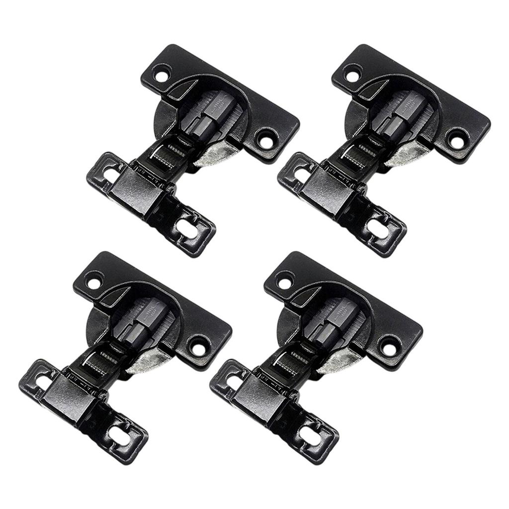 4x Self Closing Door Hinges Carbon Steel ,Furniture Hardware, Easy To Install, Rust Resistant Cabinet Hinges Cupboard Hinges