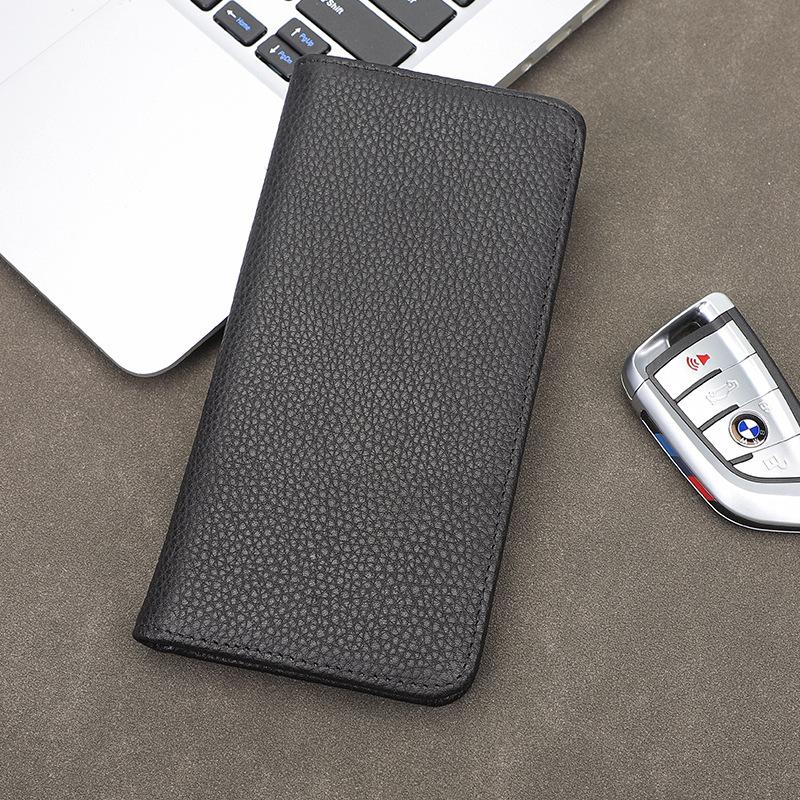 Hot Selling New Genuine Leather Men's Wallet Long Ultra-thin Wallet Korean Version Card Bag for Men