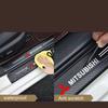 Car 4Pcs Car Door Sill Protector Stickers Carbon Fiber Door Sill Stickers For Mitsubishi Asx Lancer Outlander Pajero Ralliart