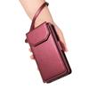 For iPhone 14 Pro Max Case with Multi-Card Holder and Strap PU Leather Phone Cover Stand