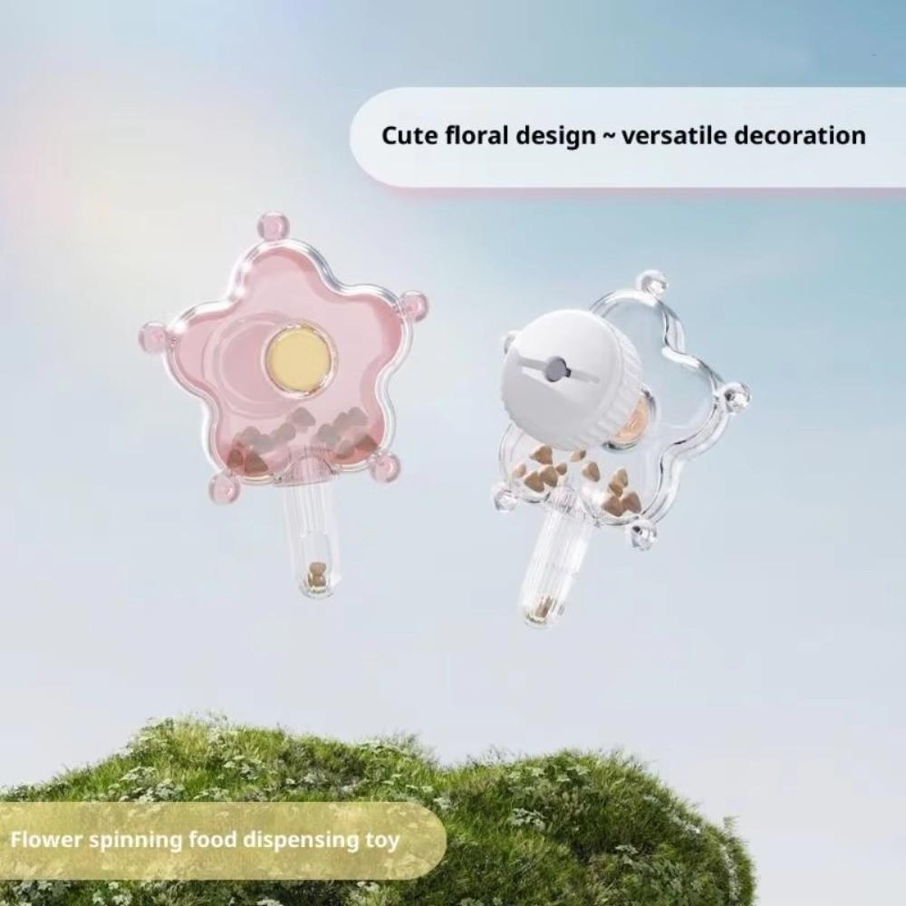 Flowers Shape Rotating Bird Feeder Adjustable Plastic Bird Foraging Gnawing Function Bird Interactive Foraging Activity