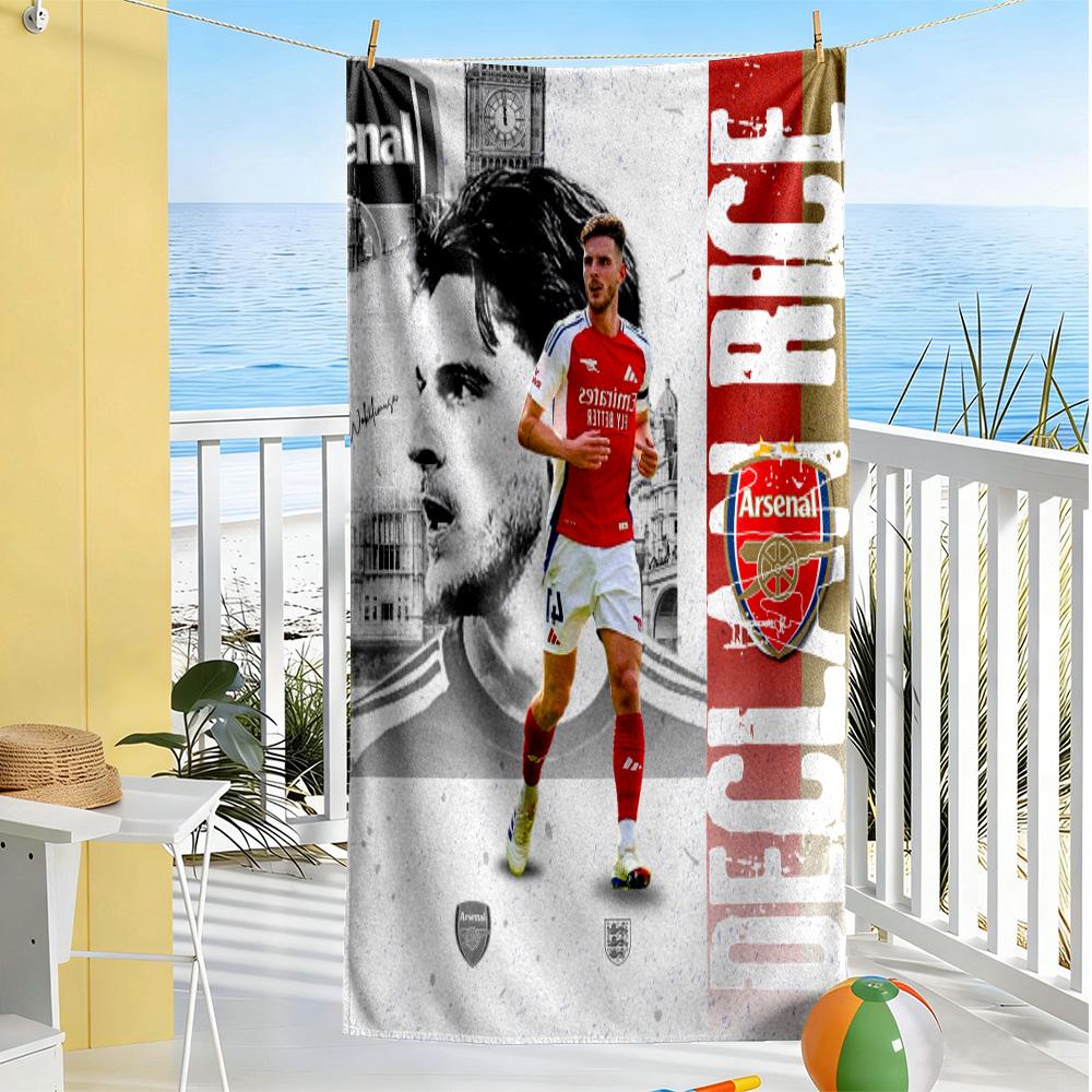 Arsenal Football Player Beach Towel Super Soft Microfiber Quickdry Fabric Comfortable Lightweight