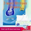 Mouchoirs Faciaux Vinda 3 Plis - 8 Paquets, 100 Essuie-tout Chacun, Abordables pour un Usage Domestique