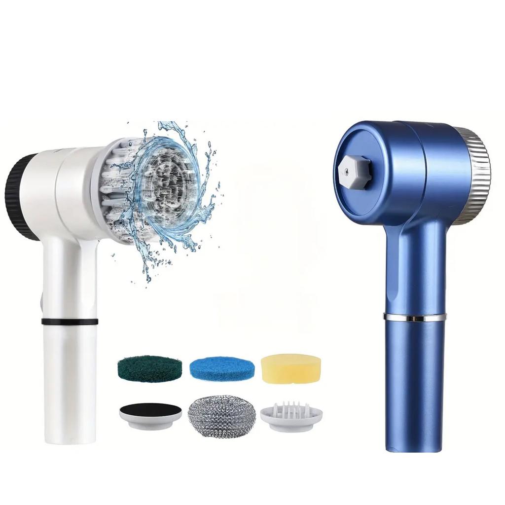 1 Electric Cleaning Brush, USB Charging Wireless Handheld Rotary Washing Machine, Cleaning Supplies, Household Cleaning Brush