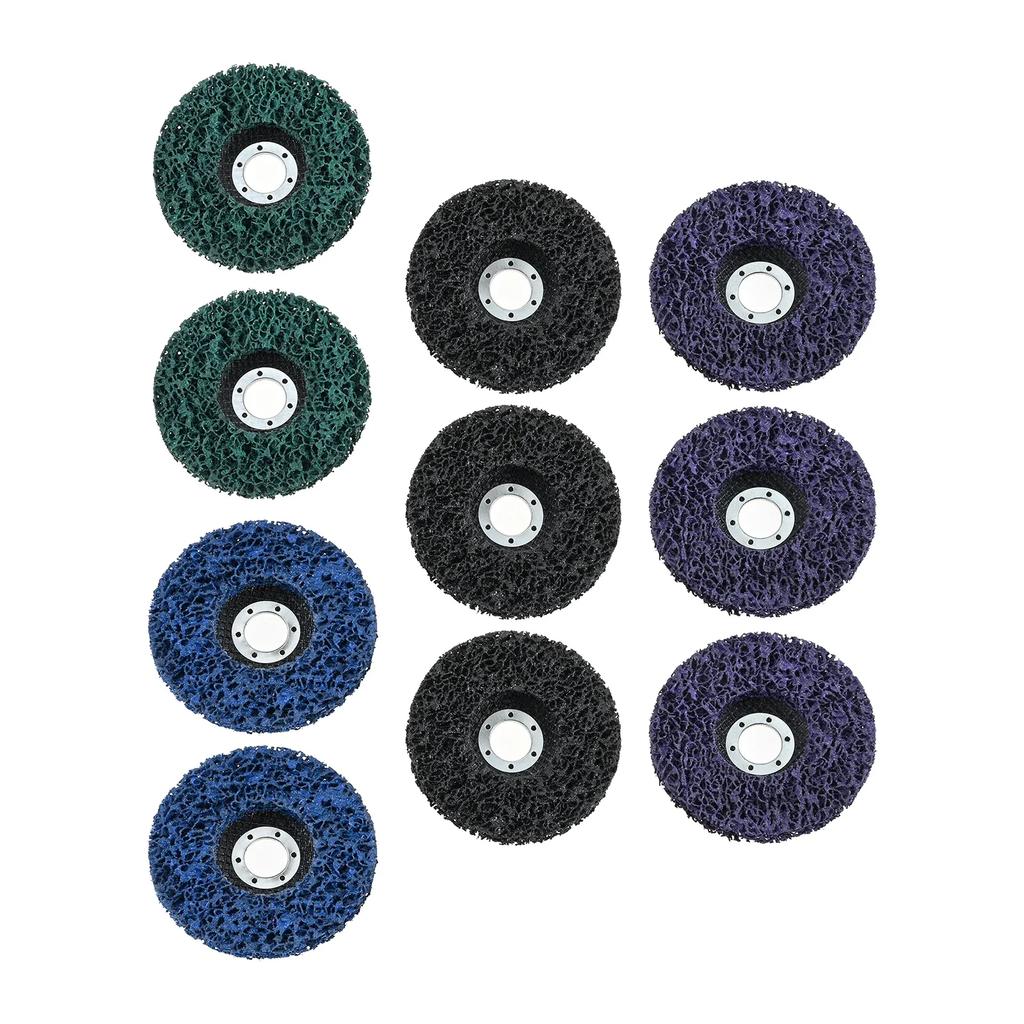 10Pcs Paint Strip Discs for Angle Grinder Rust Remover Metal Wood Surface Stripping Quick Grinding Wheel Replacement 4/4.5inch
