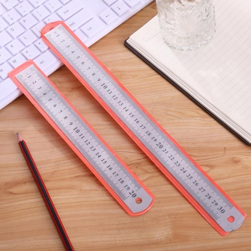 652F Straight Ruler Measuring Tools for School Office Home Architect Craft 15/20/30cm