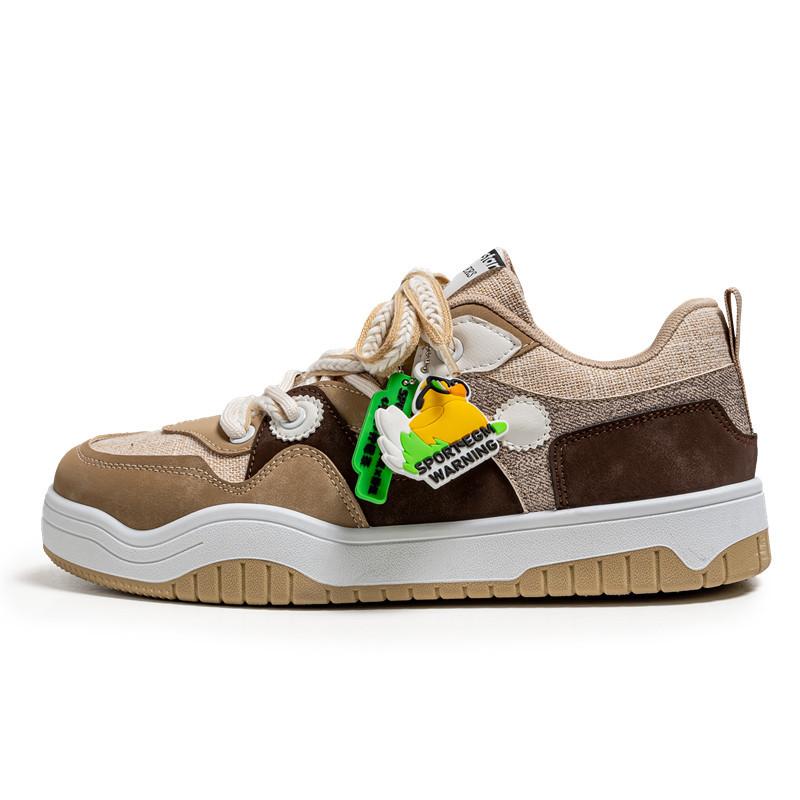 

2024 spring new men s low-top niche shoes student platform skateboard shoes sports live German training men s shoes 44 хакі