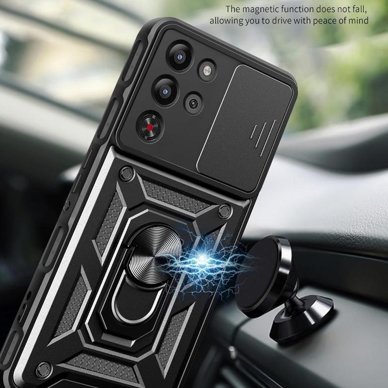 Armor Phone Case For ZTE Red Magic 10S Pro Redmagic 10 Pro 5G Cover Lens Protection Ring Magnetic Stand Holder Coque Fundas Capa