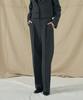 210EDIT Women'S Cool Silky Nen Pintuck Wide Slacks _Ze2Pt520_Sgr
