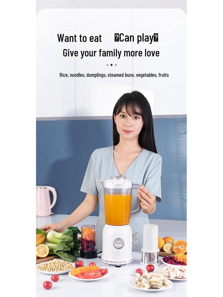 Wielofunkcyjny Retro Sokowirówka i Maszyna do Mleka Sojowego - 110V/220V Mikser do Płynnej Żywności i Przetwornik do Karmienia przez Sondę Nosowo-Żołądkową