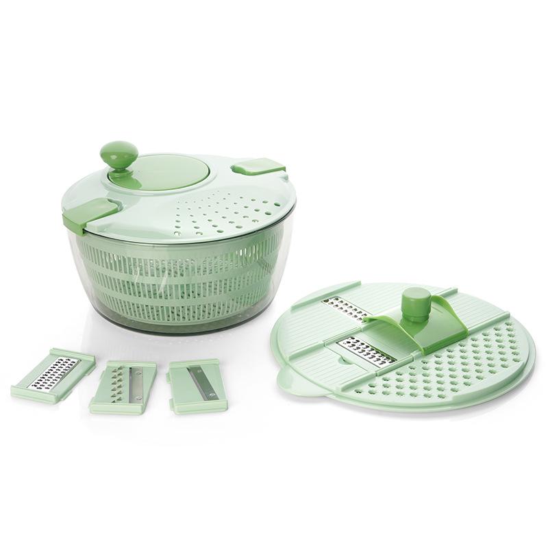 Handmatige Salade Spinner en Dehydrator voor Fruit en Groenten - Plastic Afdruip-Wasbak voor Keukengebruik