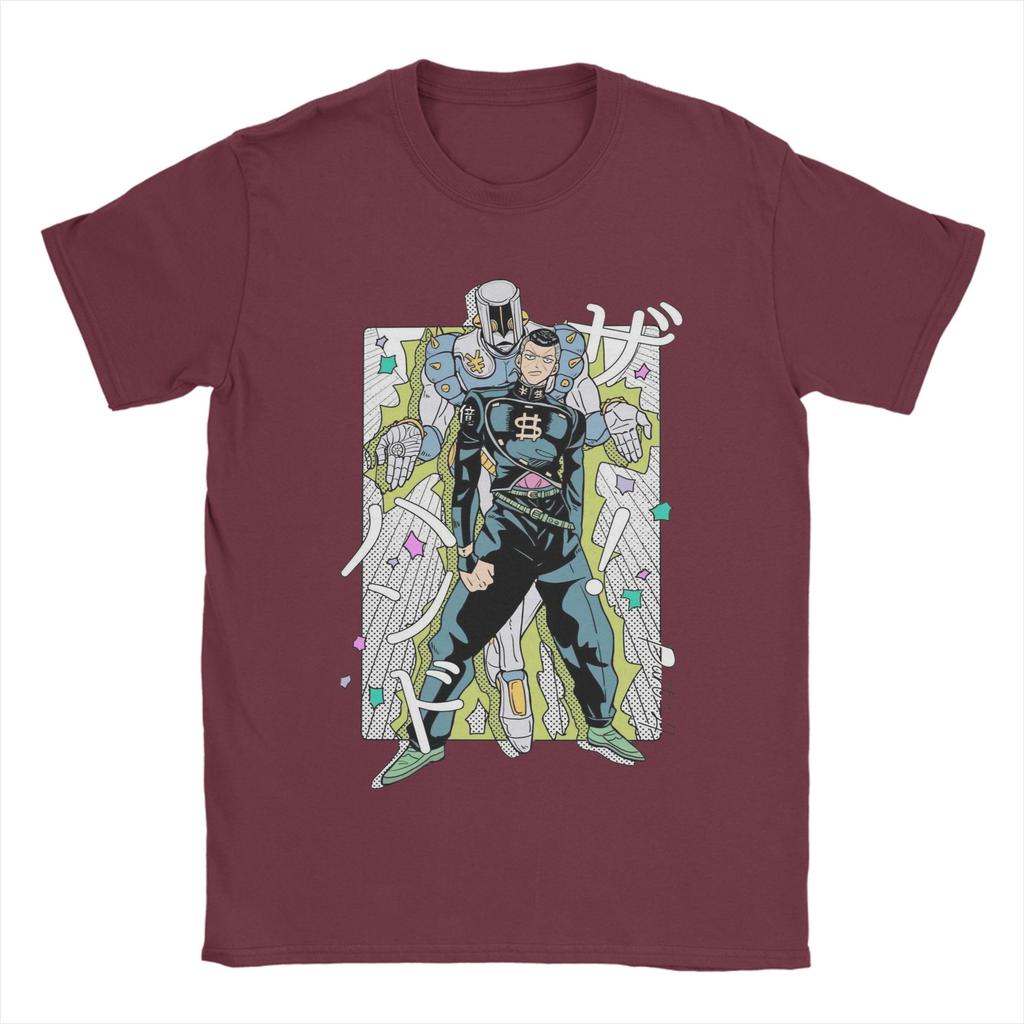 Camiseta de Hombre Usuario de Stand Dumb Jojos Bizarre Adventure Camisetas de Algodón Manga Corta Camisetas Cuello Redondo Ropa Regalo de Cumpleaños