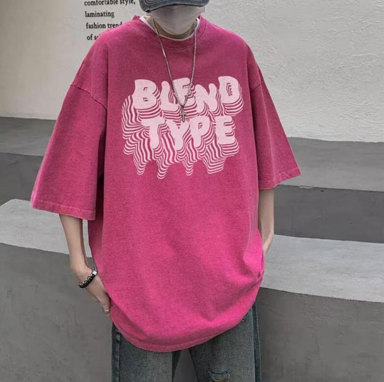 Boys' Trendy American-Style Short-Sleeved T-Shirt, 2024 Summer, Hong Kong Youth Fashion