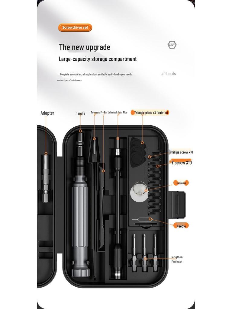 150-in-1 Precision Screwdriver Set with Aluminum Alloy Handle and S2 Steel for Mobile Phone Repair